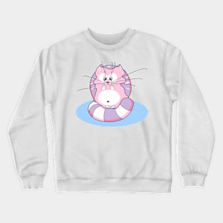 Funny cat Crewneck Sweatshirt